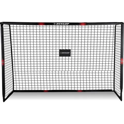 Dunlop Voetbaldoel - 240 x 160 x 85 cm, Zwart/Rood