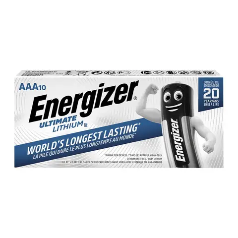 Energizer AAA Ultimate Lithium Batteries – Pack of 10