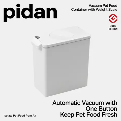 pidan Pet Food Storage Container， Vacuum & Weighing Design