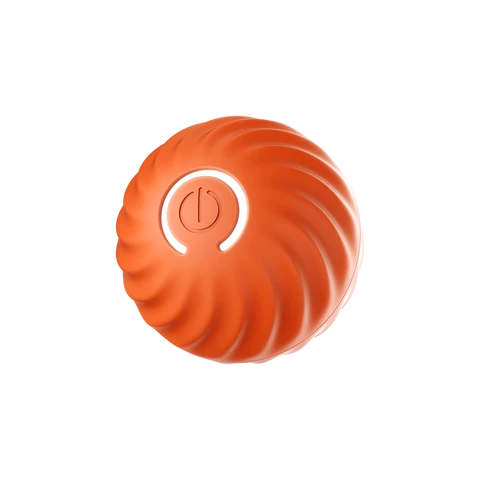 Petgravity Intelligent Bouncy Ball for Medium Dogs, 67mm Orange – Ideal for Dog and Cat Chase Games