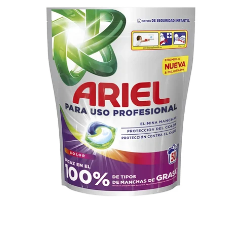 ARIEL Alles-in-1 wascapsules voor professionele was, Kleur, 50 wasbeurten