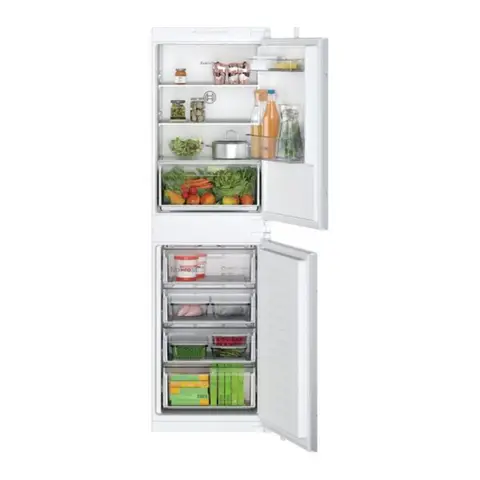 Bosch Series 2 KIN85NSE0G 177cm  Frost Free Integrated 50/50 Fridge Freezer Sliding Hinge - 249L - E Rated