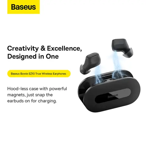 Baseus Bowie EZ10 True Wireless Earphones - Black