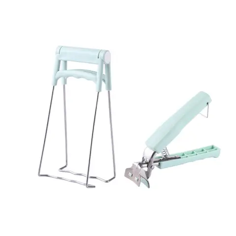 BJ Lot de 2 - Support pour assiette et bol anti-rayures - Vert nordique