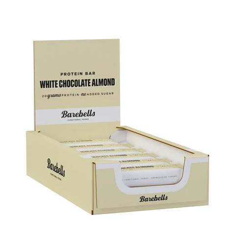 Barres Protéinées Chocolat Blanc et Amande 660 g (12 barres)