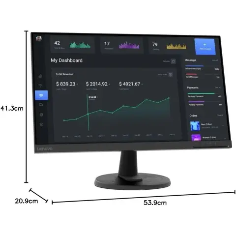 Lenovo Monitor 23,8 Zoll 1 Stück Geeignet für Zuhause und Büro