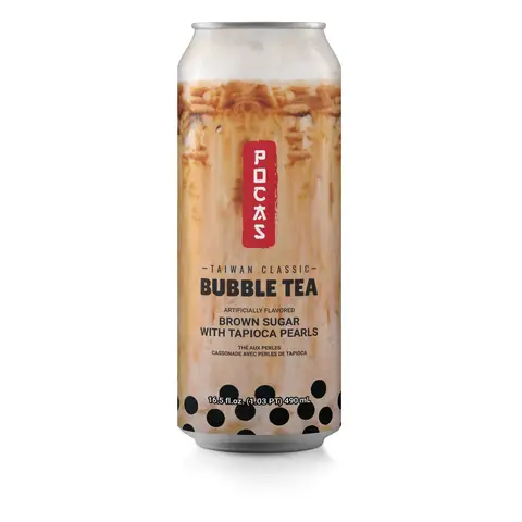 POCAS BUBBLE TEA BROWN SUGAR 490ml