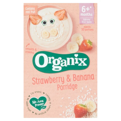 Organix Strawberry & Banana Porridge 120g