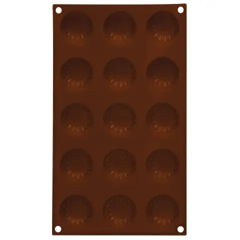 15 Sunflower Brown Chocolate Mould