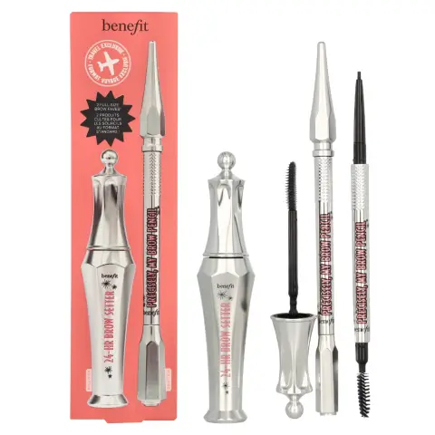 Benefit Duo Set: Precisely My Brow Pencil & 24H Brow Setter 7.08 ml - #4 Warm Deep Brown - 0,08 gr & 7 ml