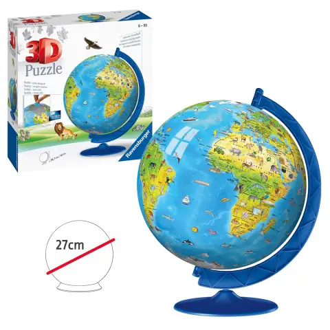 Ravensburger Children's World Map 3D Puzzle, 180 Piece  Jigsaw Puzzle