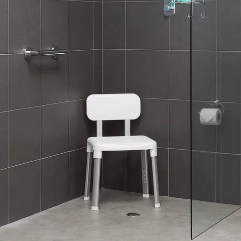 Croydex Assistive Shower Seat with Back & Arm Rests