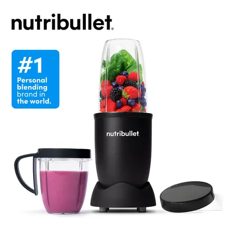 nutribullet 600 Series - Black, 600W, Powerful 20,000 RPM, Cyclonic Technology & High Torque Power Base, For Frozen Fruit, Nuts & Ice