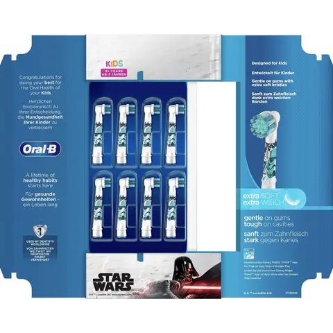 Oral-B Kids Star Wars Opzetborstels 8 stuks