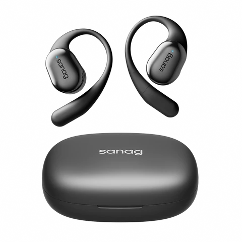 Sanag C16S Open Ear Earbuds Touch Control Noise Waterproof Bluetooth Earphones With Positioning S-C16S-Headphones-Black