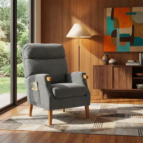 Armchair Faro Anthracite Grey