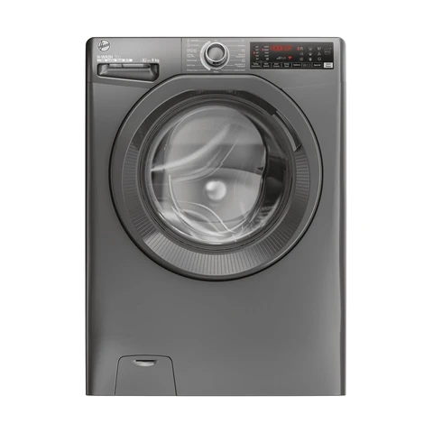 [Free Installation] Hoover H3WPS486TMRR6 H Wash 350 8kg 1400rpm Freestanding Washing Machine - Graphite - A Rated