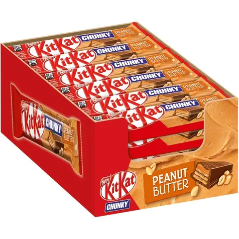 KitKat Chunky Peanut Butter Riegel Großpackung 24 x 42g