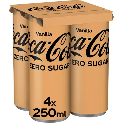 Coca-Cola Zero Sugar Vanilla 4X250ml