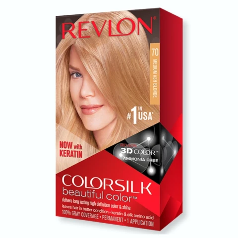 COLORSILK Farbe #70-mittleres aschblondes Blond 1 u