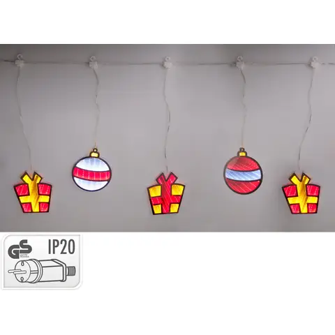 Vorhanglicht Kugel 100cm Christmas/Weihnachten