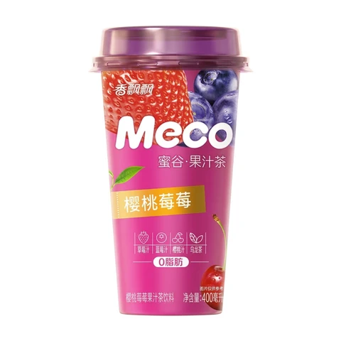 Xiang Piao Piao Meco Fruit Tea Juice Drink Cherry Berry Flavor 400ml
