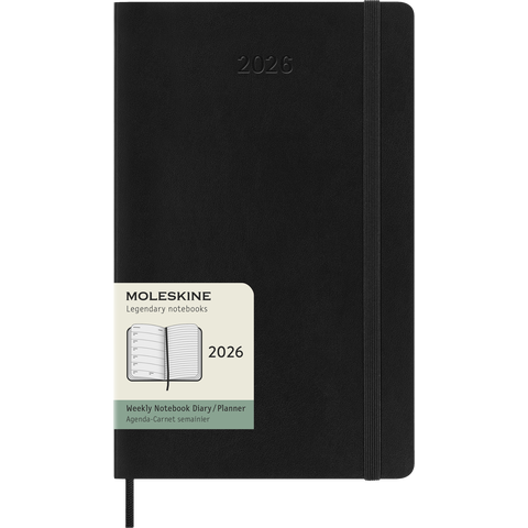 MOLESKINE Agenda 12M Semainier Grand Format Souple