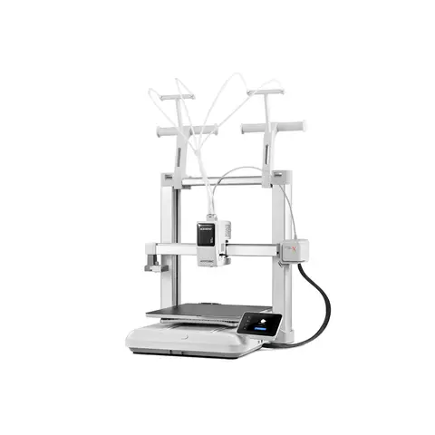 ANYCUBIC Kobra X Multicolor 3D-Drucker, 4 Farben integriert & 19 Farben erweiterbar, 260 × 260 × 260 mm, bis zu 600 mm/s High-Speed-Druck, LeviQ 3.0 automatische Nivellierung, KI-Erkennung