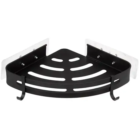 Blackalu Eck-Duschkorb mit Klebepad