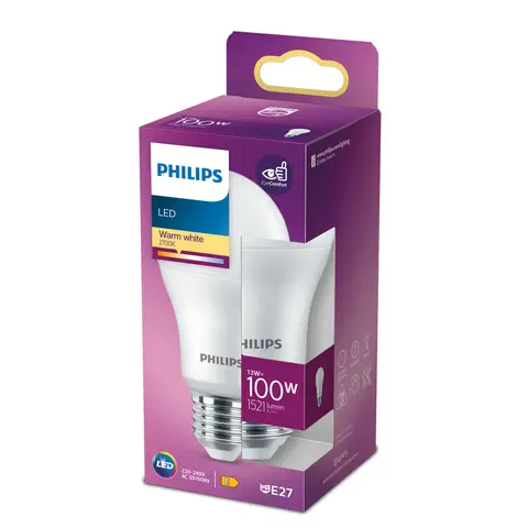 Philips Light Bulb LED Globe Frosted Screw E27 Warm White 100W Non-Dimmable