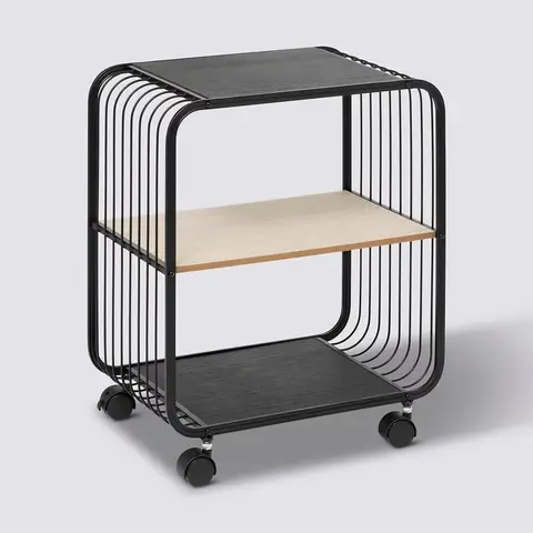 2-Laags Metalen en Houten Rek