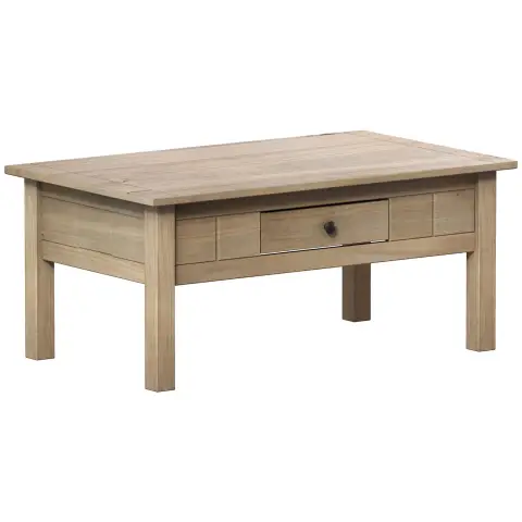 Vida Designs Coffee Table Panama 1 Drawer Oak Effect