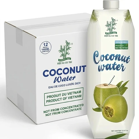 Bamboo Tree Eau de noix de coco - 12 x 1 L 