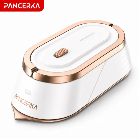PANCERKA PANCERKA Tragbares Bügeleisen, 110–240 V Breite Spannung, 18 s Schnelles Aufheizen, Kompakt und leicht, Ideal für Reisen und Heimgebrauch, BD-Z401001 Beige