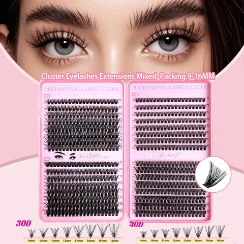 Lvcheryl Coffret de faux-cils - 640 pièces 
