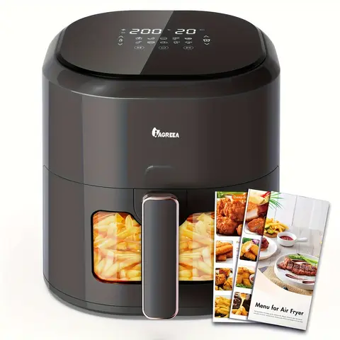 Iagreea Smart Air Fryer - 4.7L, Black, 10 Functions, Low Fat Roast