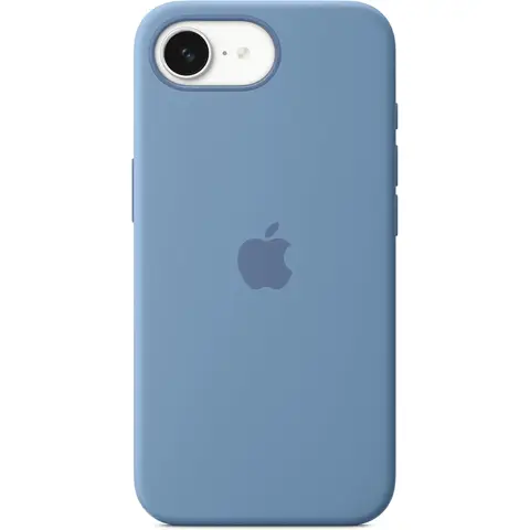 Apple offizielles Silikoncase für das iPhone 16e – Winterblau