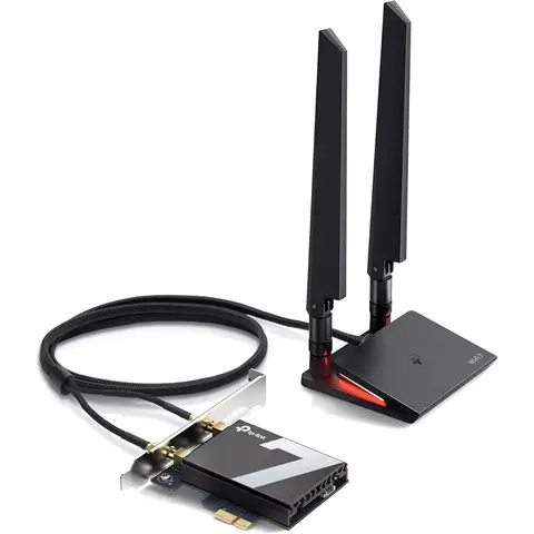 TP-Link Archer TBE550E WiFi-Karte für PC, Tri-Band BE9300 Wi-Fi 7 Bluetooth 5.4 PCIe-Adapter, WPA3, Multicolor-Status-LED, nur für Windows 11 (64-Bit)