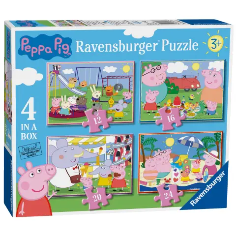 Ravensburger Peppa Pig Fun Day Out 4 in a Box Jigsaw Puzzles