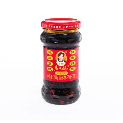 LGM Brand Preserved Black Bean in Chilli Oil 280g 陶华碧老干妈风味豆豉油制辣椒 280g