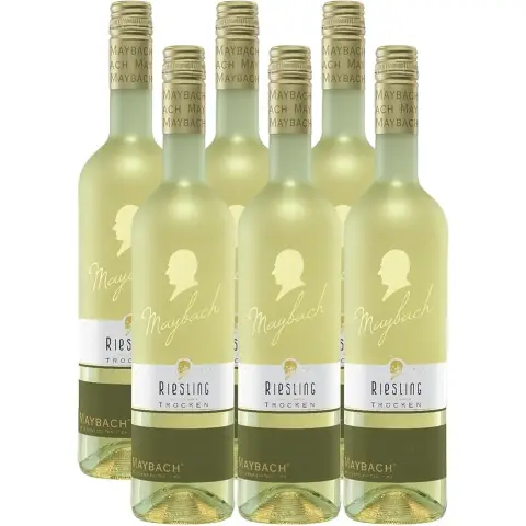 MAYBACH Riesling Weißwein trocken, 6x0,75L