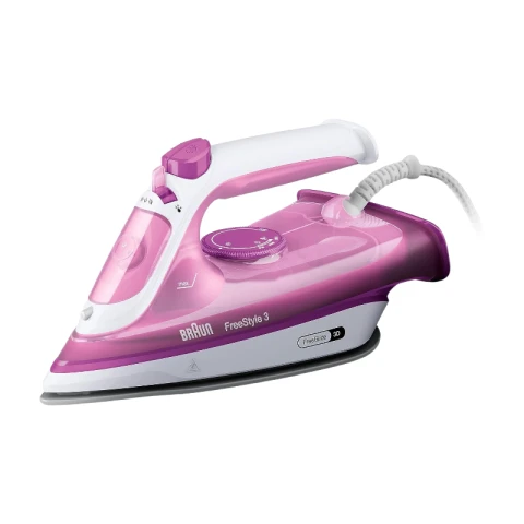 Braun TexStyle 3 SI 3030 PU Dampfbügeleisen - Bügeleisen mit FreeGlide 3D Bügelsohle, Selbstreinigungs Funktion, 2300 Watt