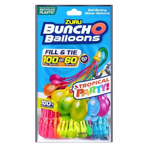 Bunch O Balloons von ZURU Tropical Party Wasserballons 3er Pack (100+ Ballons)