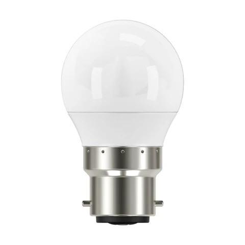 MORRISONS LED MINI GLOBE 470 LUMENS P45 4.2W B22 BAYONET 2PK