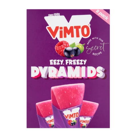 Vimto Eezy Freezy Pyramids 8Pk 496Ml