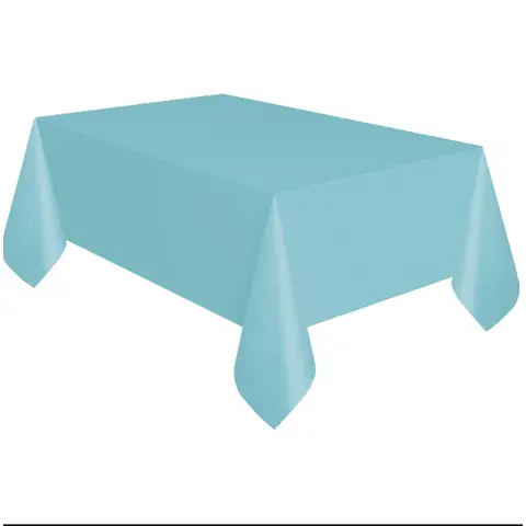 Unique Plastic Table Cover, Teal, 1.37 x 2.74m