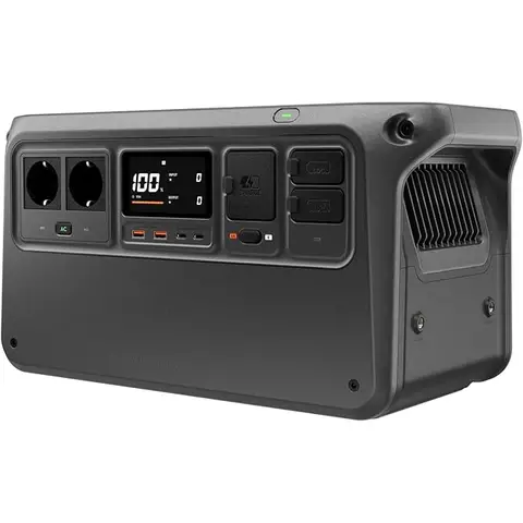 DJI Power 1000 V2 Tragbare Powerstation 1024Wh, 2600W Power Station Solar, LiFePO4 Akku, Kompakte Größe, Schnellladung in 37 Min. von 0% auf 80%, Elektrischer Generator für Camping/Zuhause/Wohnmobile