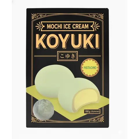 KOYUKI Japanisches Mochi-Eis Pistazie-Geschmack 180g (30g × 6 Stück)