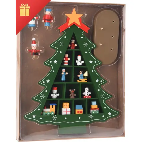 Koopman Boom met Hangdecoratie 30cm Traditioneel