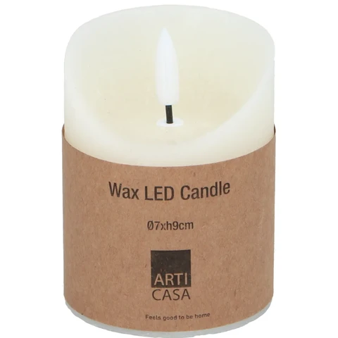 Articasa Geurkaars voor Sfeer en Aromatherapie - met LED - 9 cm